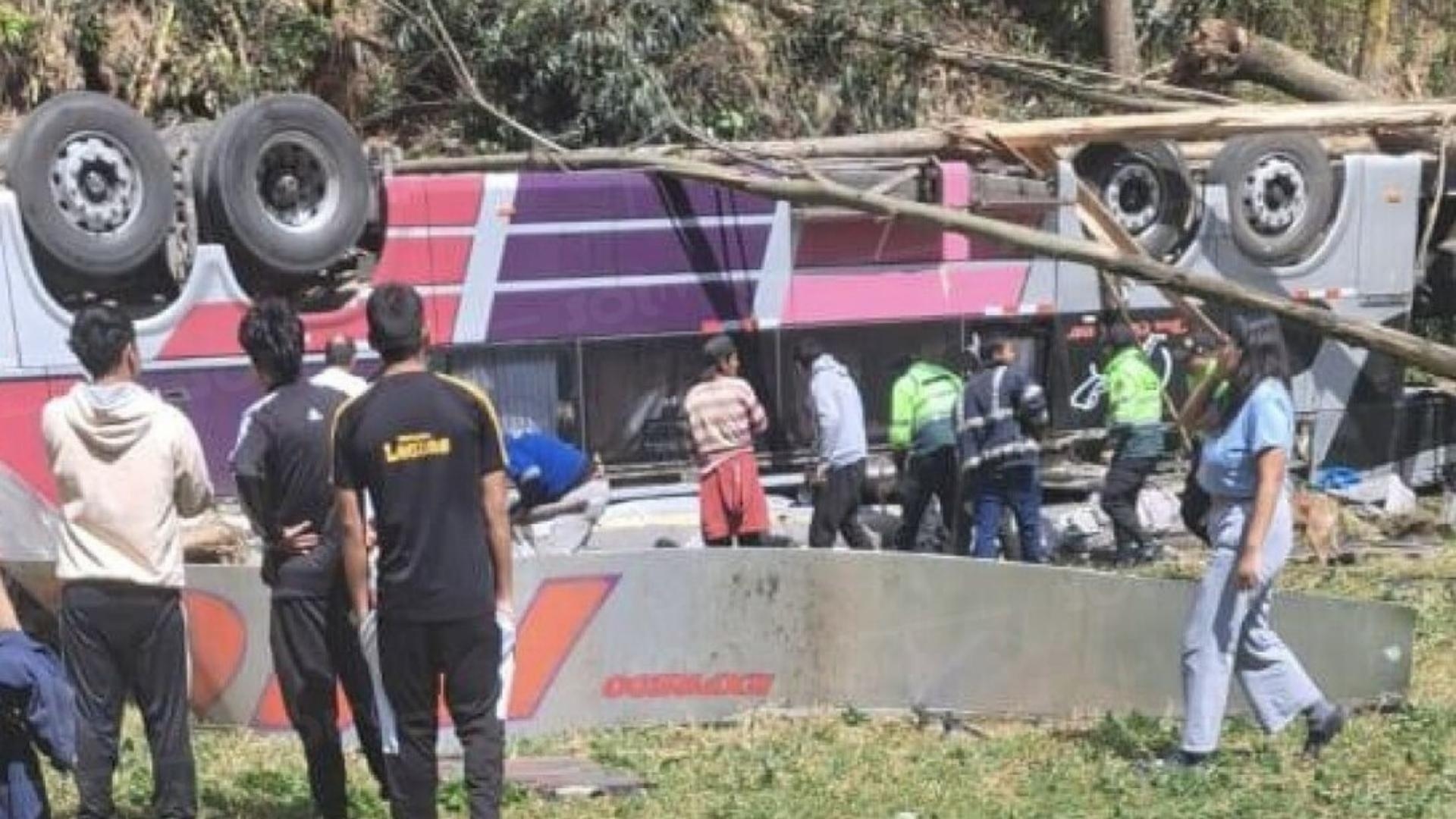 Photos: Bus Plunges into a Ravine