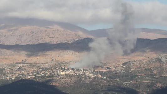 غارة بين الجبين ووادي حسن في القطاع الغربي