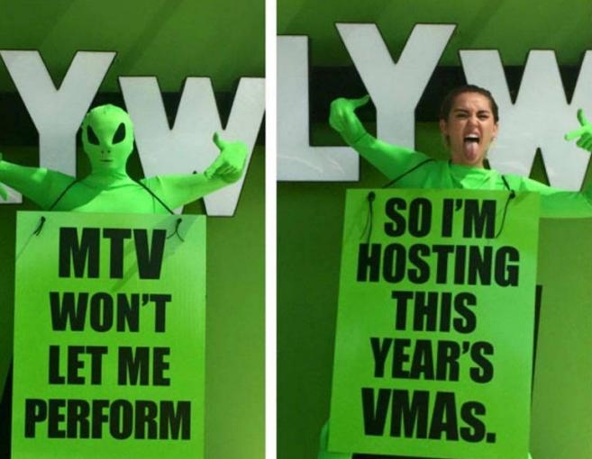 مايلي سايروس "تجنّ" كعادتها!