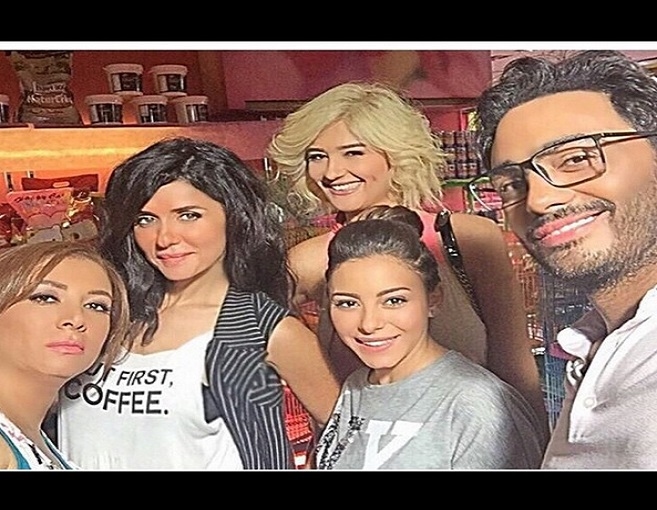 بالصور: كواليس فيلم تامر حسني الجديد