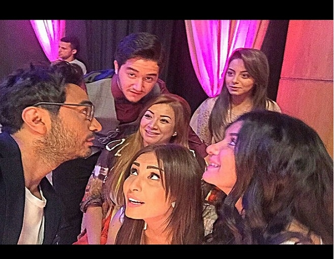 بالصور: كواليس فيلم تامر حسني الجديد