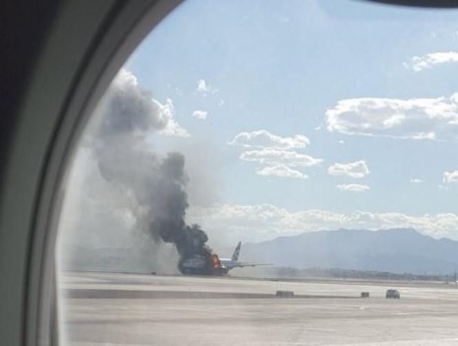 British Airways Plane Catches Fire in Las Vegas