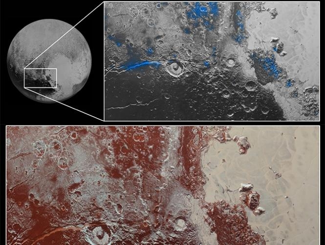 NASA Reveals: Pluto, A World of Blue Sky and Red Ice