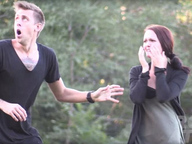 Footage: Dad Pranks Girlfriend into Thinking Son Blew Up in Bike Stunt 