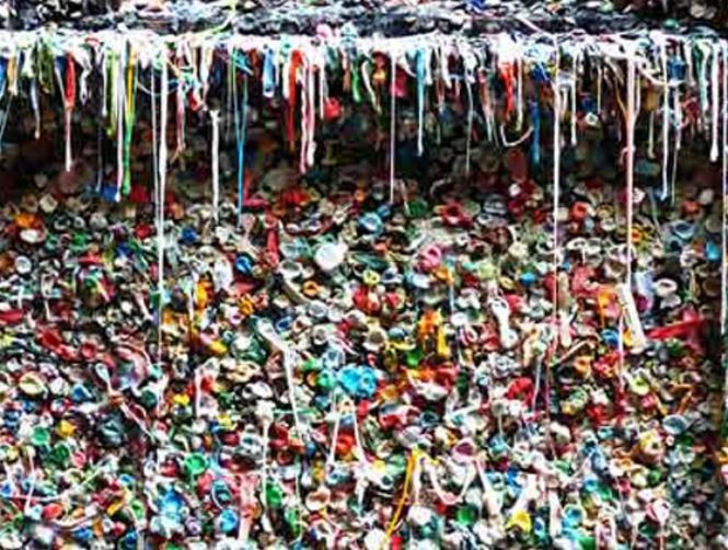 بالصور: وداعاً... لـ"حائط العلكة"