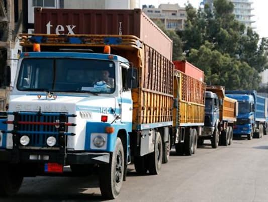 Tire Explodes, Truck Burst into Flames on Hazmieh Road