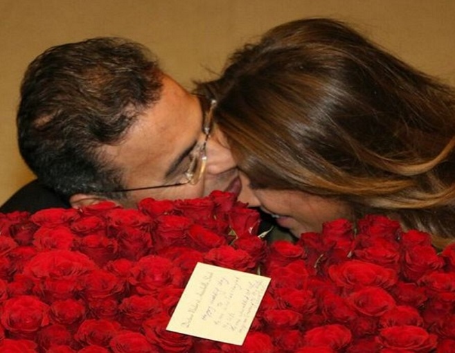 بالصورة: أنابيلا ونادر في عيد زواجهما