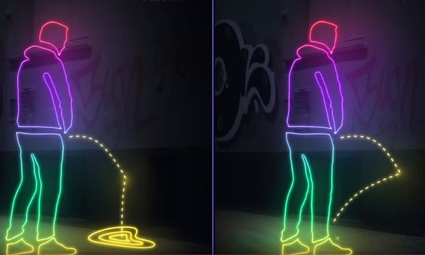 'Piss-Off' Walls Splash Back Pee onto Public Urinators