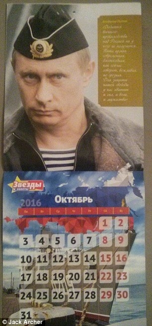 All Year with Vladimir: Hunky President Poses for Wacky New Calendar 