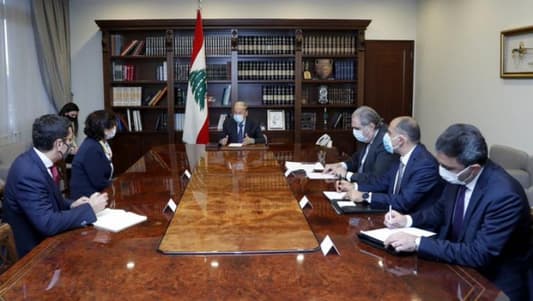 عون التقى نائبة المنسق الخاص للأمم المتحدة في لبنان