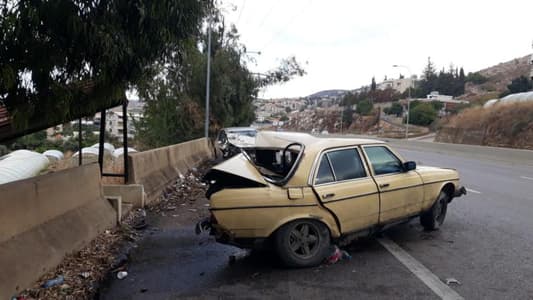 "التحكم المروري": جريحان نتيجة تصادم بين سيارتين على أوتوستراد الجية باتجاه صيدا