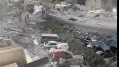 فيديو للغارة قرب المستشفى: المشهد مُرعب!