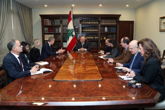 Aoun addresses UNRWA operations, challenges with Lazzarini