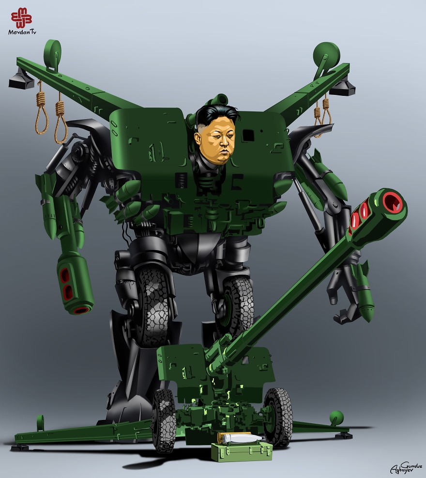 Footage: World Leaders Reborn as Gigantic Transformers