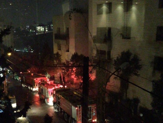 Footage: Fire Rips Through Residential Building in Hazmieh
