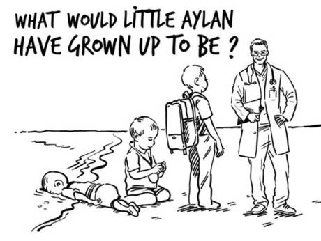 Queen Rania Lashes Back at Charlie Hebdo's Baby Aylan Cartoon