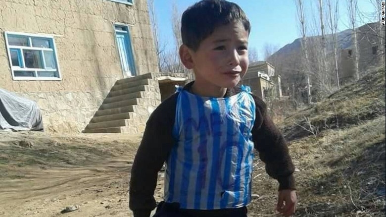 Boy in Plastic 'Messi' Jersey Finally Found in Afghanistan