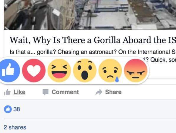 Facebook's New Reaction Buttons Go Live Today