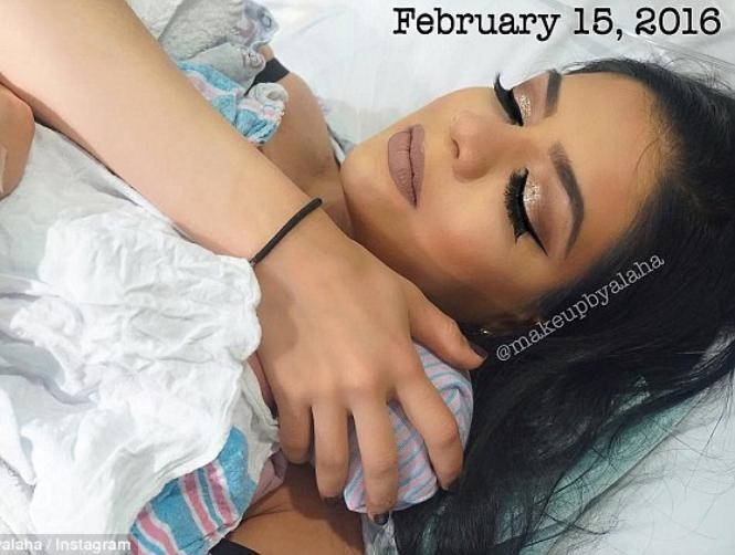 Woman in Labor Applies Full Face of Make-Up 