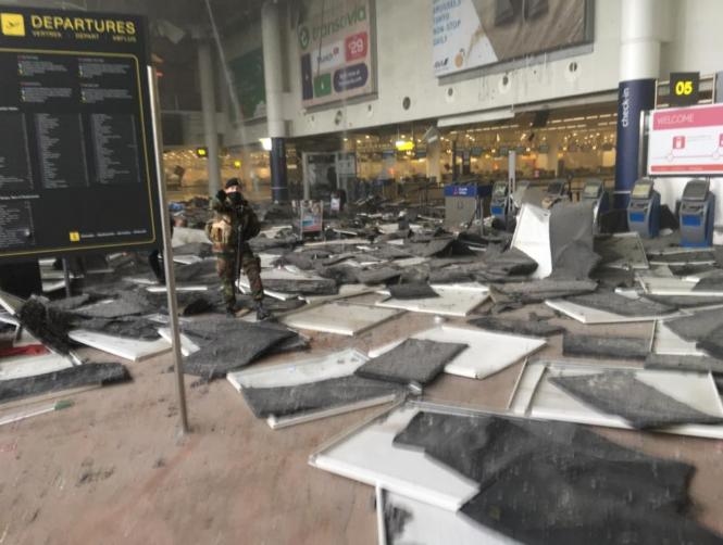 Amaq Agency, close to ISIS, says group responsible for Brussels attacks ; carried out with explosive belts and devices