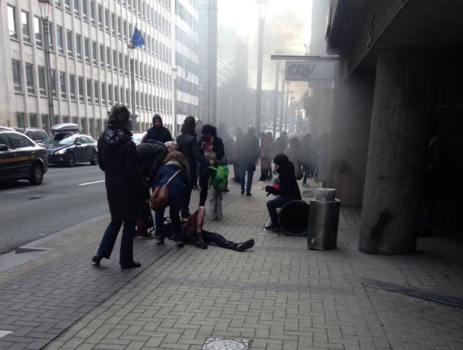 Belgian public broadcaster VTM says reports of 10 dead in Metro explosion in Brussels