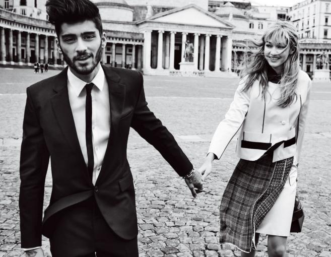 بالصوَر: قبلة حميمة بين زين مالك وحبيبته