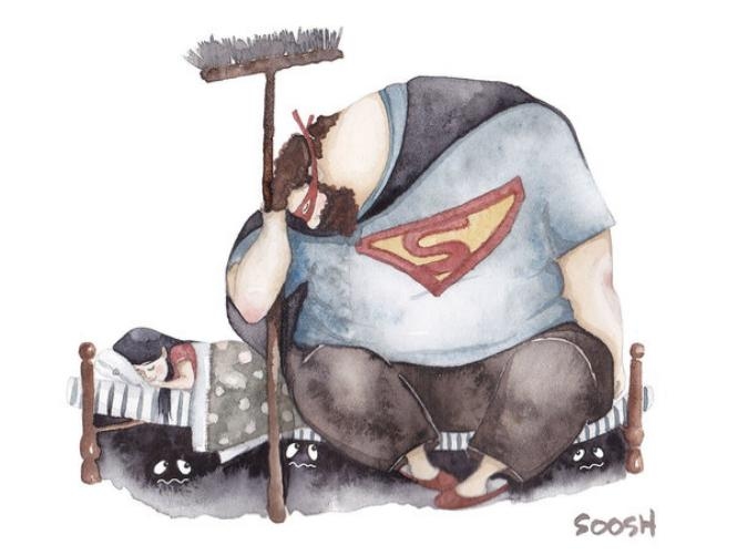 Artist Illustartes The Kind Of Father She Wishes She’d Had