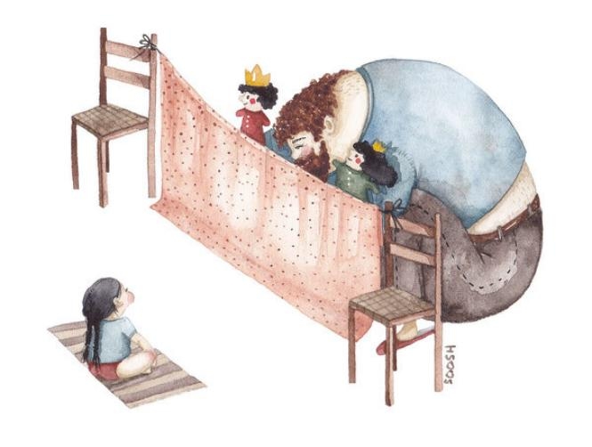 Artist Illustartes The Kind Of Father She Wishes She’d Had