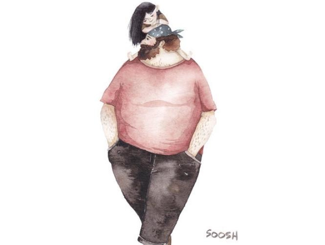 Artist Illustartes The Kind Of Father She Wishes She’d Had