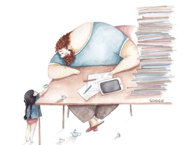 Artist Illustartes The Kind Of Father She Wishes She’d Had