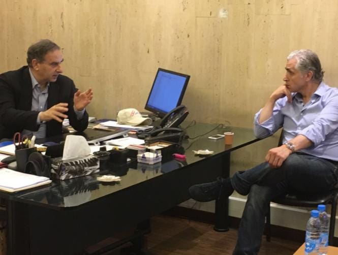 فرعون يستقبل في مكتبه رئيس "لائحة البيارتة" جمال عيتاني وأعضاء في اللائحة وسيعقد مؤتمرا صحافيا عند السادسة