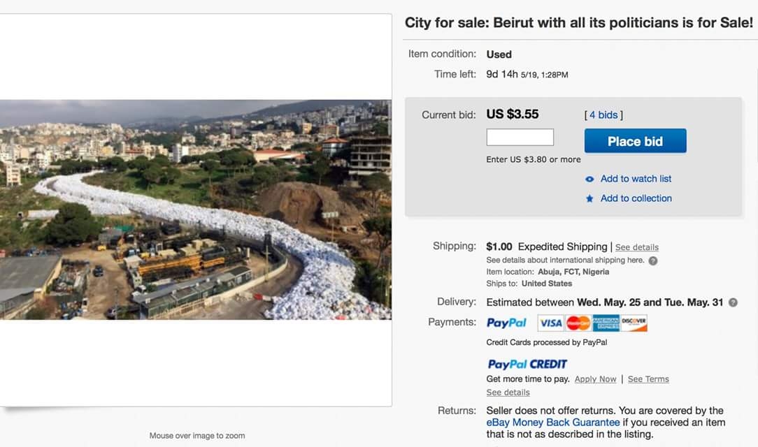 Beirut is Up for Sale on E-Bay