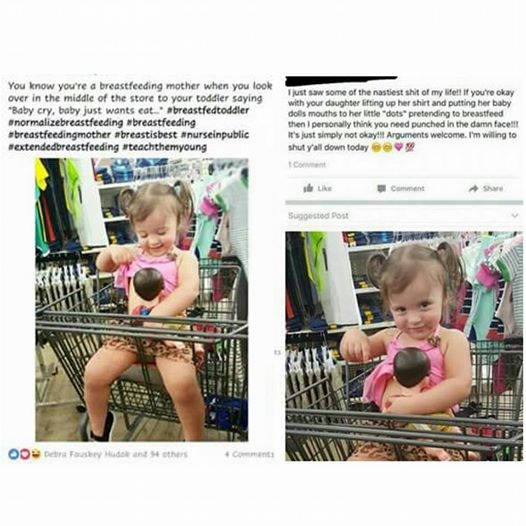 Mom 'Shocked' By Response To Pic Of Toddler Pretending To Breastfeed