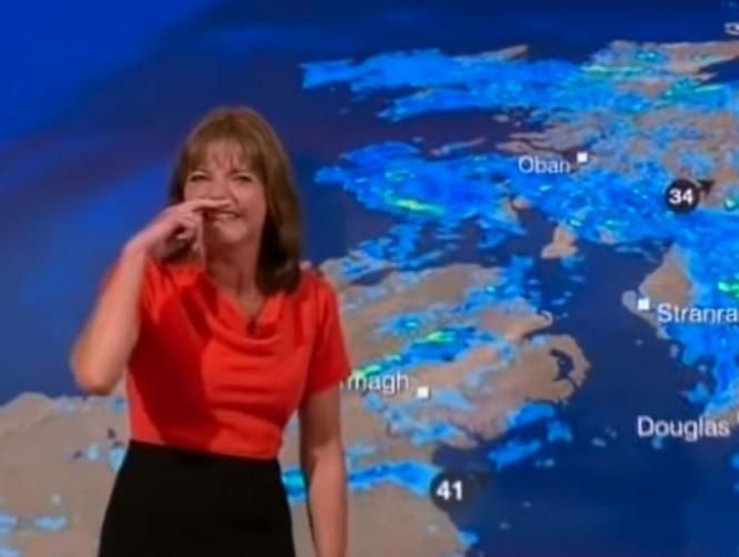Watch: BBC Presenter Completely Fails to Keep Her Cool On Air