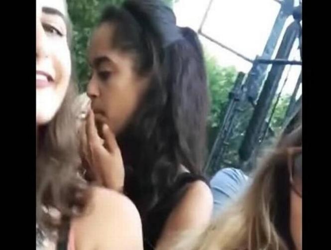 Watch: What is Malia Obama Smoking?