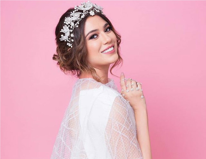 الصورة الأولى لنادين ويلسون نجيم بعد الزفاف