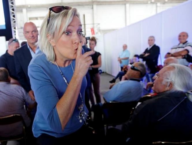'France is not for sale,' far-right FN chief Le Pen tells rally