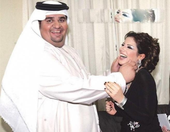 حسين الجسمي وحليمة بولند في صورة نادرة