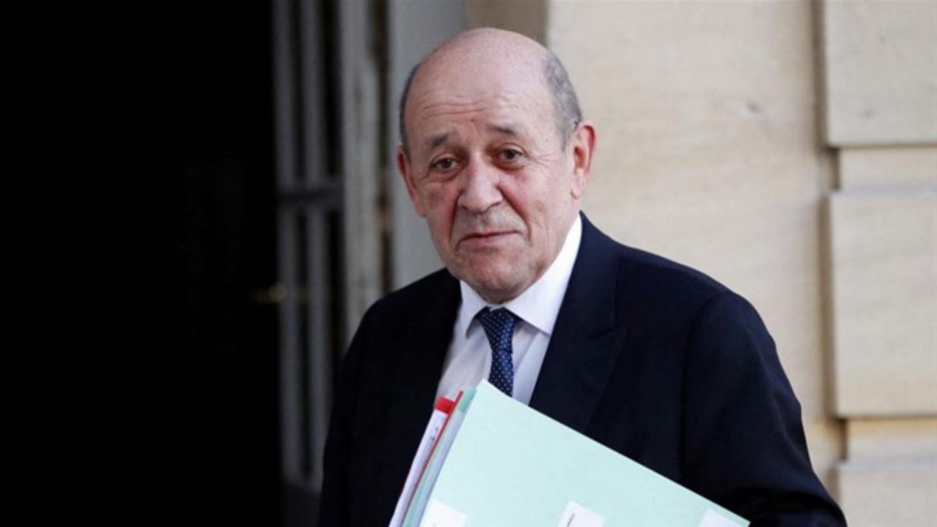 Le Drian has arrived at the Serail to meet Nawaf Salam, who will host a reception in honor of the French envoy