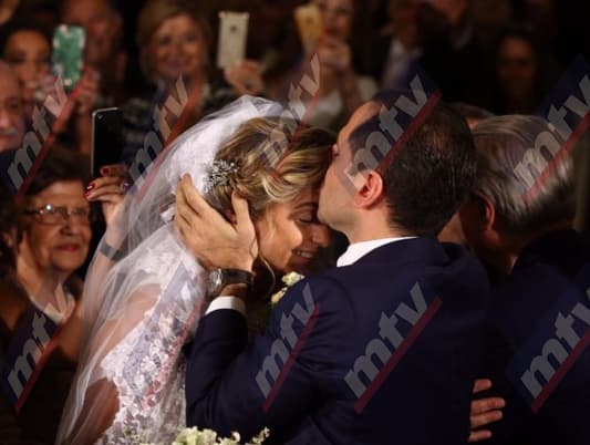 Photos: Kataeb Leader MP Samy Gemayel and his wife Carine Tadmouri during their wedding