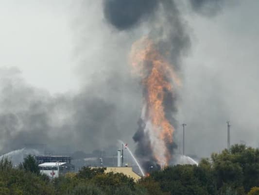 BR24 quoting officials: Firefighters at the site of BASF factory explosion in Ludwigshafen, Germany, hope to extinguish the fire by evening