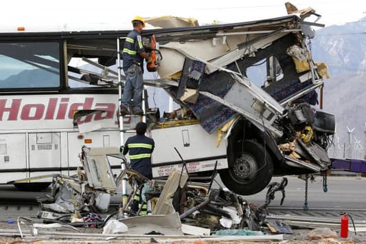 Thirteen Killed, 31 Injured in California Tour Bus Crash