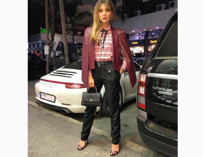 بالصورة: ستيفاني صليبا في إطلالة خريفية