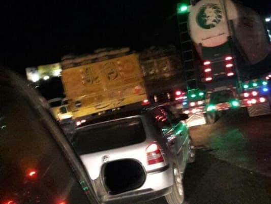 MTV correspondent: Transport Union protesters have blocked the highway from Shekka towards Beirut 