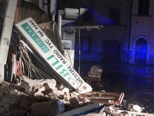 Strong Twin Quakes Rock Central Italy