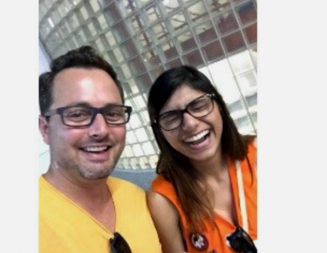 بالصورة: ميا خليفة ثملة وهذا ما فعلته مع الشاب