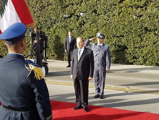 First Photos of President Michel Aoun in Baabda Palace