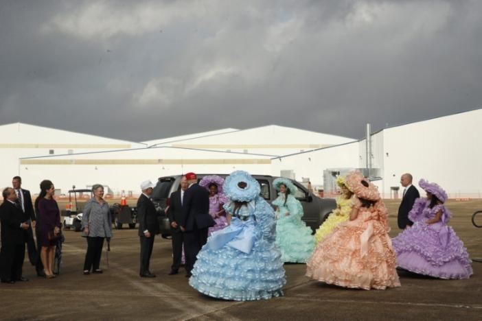 Trump Ends 'Thank You' Tour with Water Cannons and Southern Belles