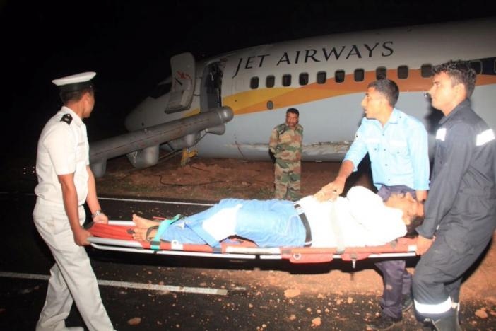 India's Jet Airways Plane Skids Off Goa Runway, 12 Hurt