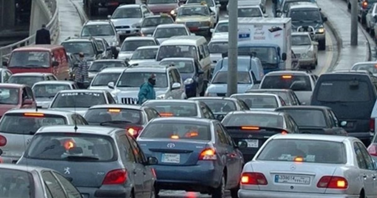 Heavy traffic from Casino Lebanon to Zouk Mikael